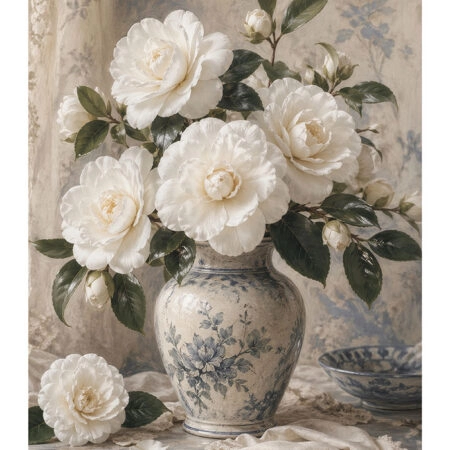Poster VINTAGE DARK ACADEMIA FLOWER VASE -  Sticky 2