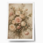 Poster VINTAGE DARK ACADEMIA FLOWERS 2