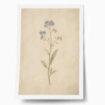 Poster VINTAGE DARK ACADEMIA FLOWERS 3