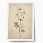 Poster VINTAGE DARK ACADEMIA FLOWERS 4