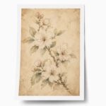 Poster VINTAGE DARK ACADEMIA FLOWERS 5