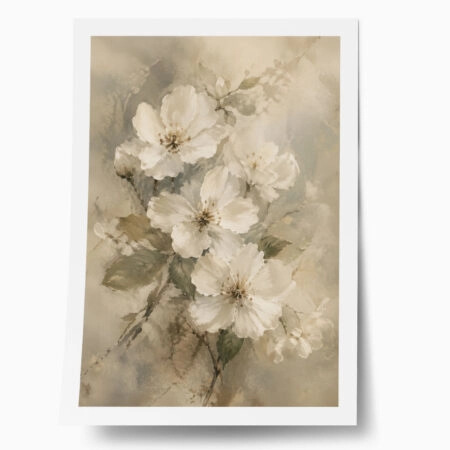 Poster VINTAGE DARK ACADEMIA FLOWERS - 