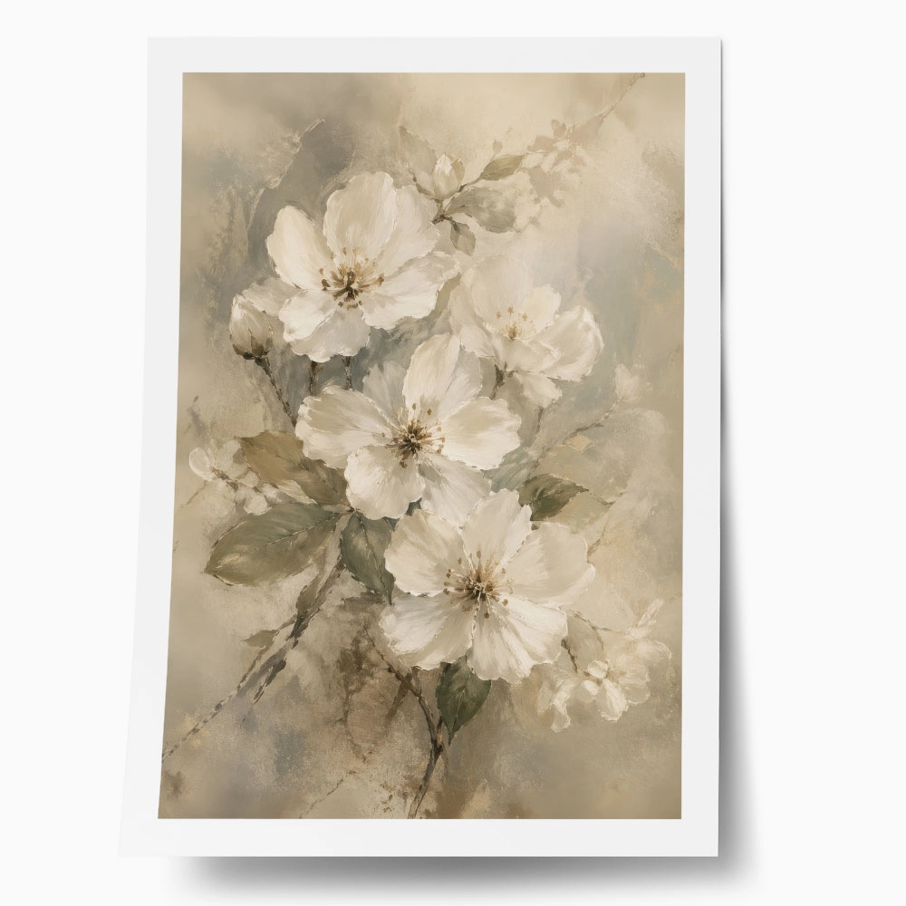 Poster VINTAGE DARK ACADEMIA FLOWERS