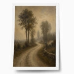 Poster VINTAGE DARK ACADEMIA FOREST PATH 3