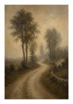 Poster VINTAGE DARK ACADEMIA FOREST PATH 3