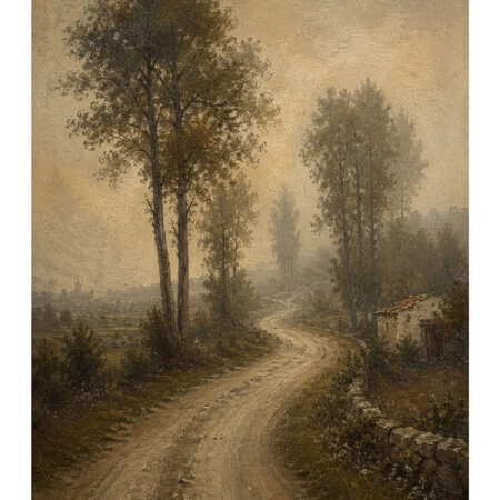 Poster VINTAGE DARK ACADEMIA FOREST PATH 3 -  Sticky 2