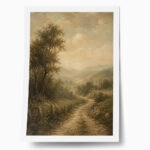 Poster VINTAGE DARK ACADEMIA FOREST PATH 4