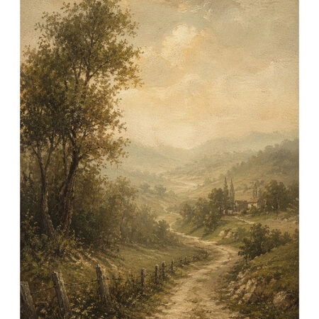 Poster VINTAGE DARK ACADEMIA FOREST PATH 4 -  Sticky 2