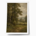 Poster VINTAGE DARK ACADEMIA FOREST PATH 5