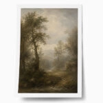 Poster VINTAGE DARK ACADEMIA FOREST PATH 6