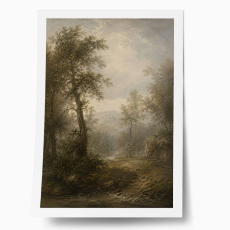 Poster VINTAGE DARK ACADEMIA FOREST PATH 6 - 