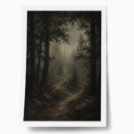 Poster VINTAGE DARK ACADEMIA FOREST PATH