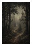 Poster VINTAGE DARK ACADEMIA FOREST PATH