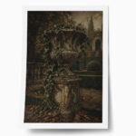 Poster VINTAGE DARK ACADEMIA FOUNTAIN