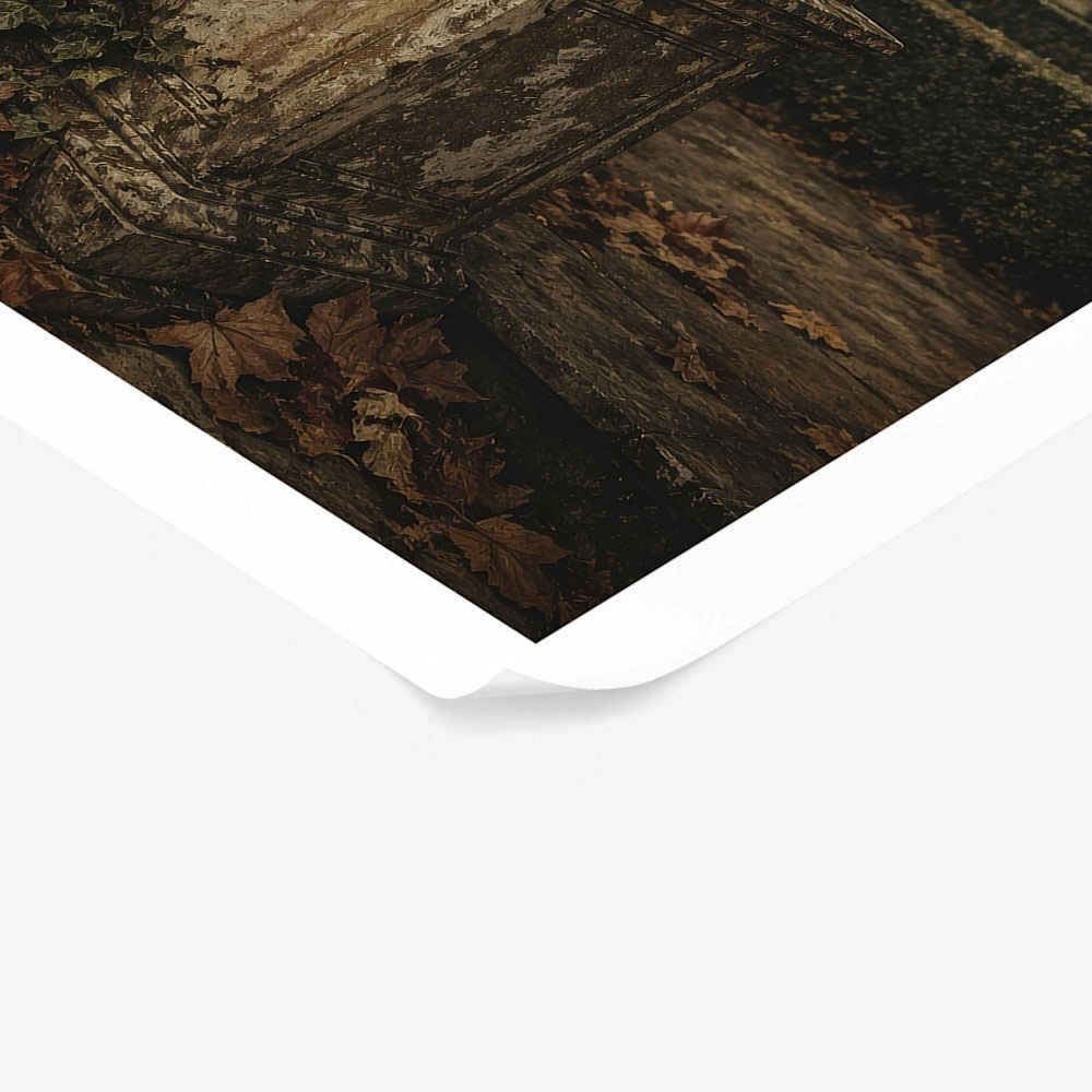 Poster VINTAGE DARK ACADEMIA FOUNTAIN