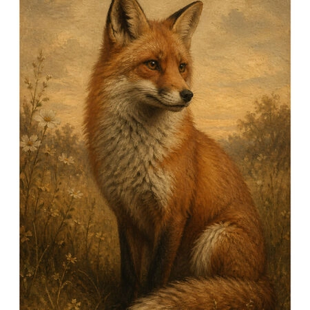 Poster VINTAGE DARK ACADEMIA FOX -  Sticky 2
