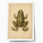 Poster VINTAGE DARK ACADEMIA FROG