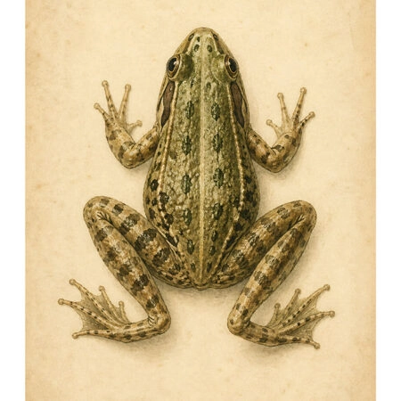 Poster VINTAGE DARK ACADEMIA FROG -  Sticky 2