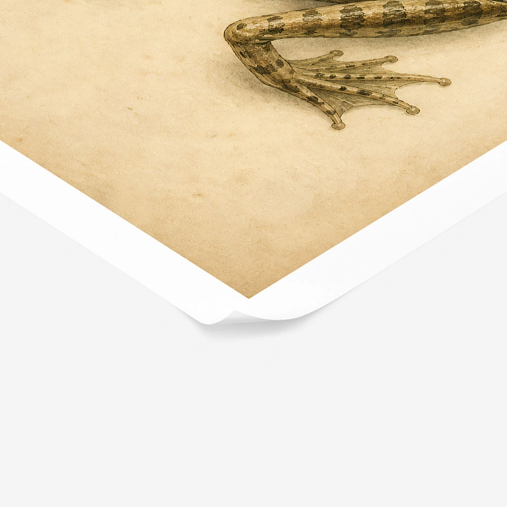 Poster VINTAGE DARK ACADEMIA FROG