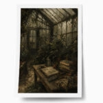 Poster VINTAGE DARK ACADEMIA GREENERY