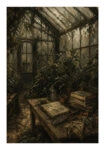 Poster VINTAGE DARK ACADEMIA GREENERY