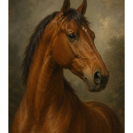 Poster VINTAGE DARK ACADEMIA HORSE 11 -  Sticky 2