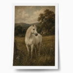 Poster VINTAGE DARK ACADEMIA HORSE 3