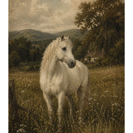 Poster VINTAGE DARK ACADEMIA HORSE 3 -  Sticky 2