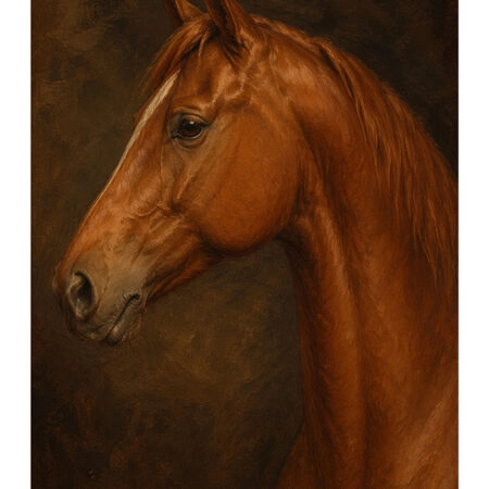 Poster VINTAGE DARK ACADEMIA HORSE 4 -  Sticky 2