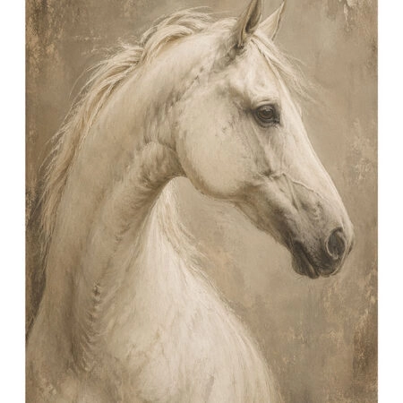 Poster VINTAGE DARK ACADEMIA HORSE 6 -  Sticky 2