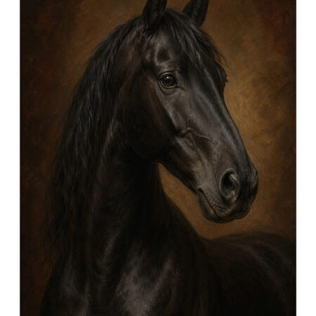Poster VINTAGE DARK ACADEMIA HORSE 7 -  Sticky 2