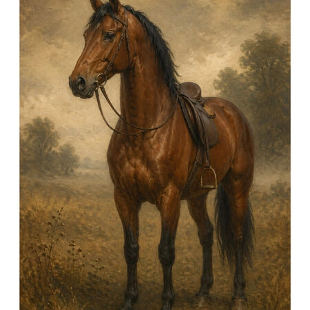 Poster VINTAGE DARK ACADEMIA HORSE 8 -  Sticky 2