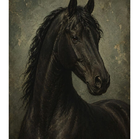 Poster VINTAGE DARK ACADEMIA HORSE 9 -  Sticky 2