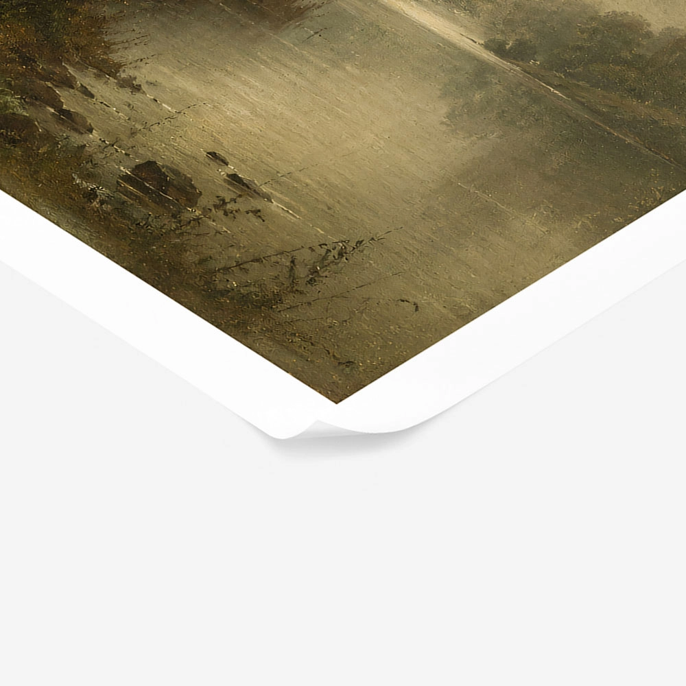 Poster VINTAGE DARK ACADEMIA LAKE PATH