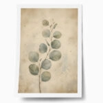 Poster VINTAGE DARK ACADEMIA LEAVES