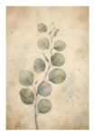 Poster VINTAGE DARK ACADEMIA LEAVES
