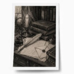 Poster VINTAGE DARK ACADEMIA LETTERS 2