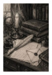 Poster VINTAGE DARK ACADEMIA LETTERS 2