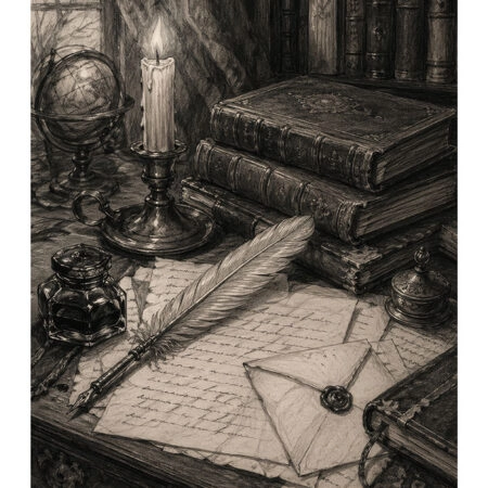 Poster VINTAGE DARK ACADEMIA LETTERS 2 -  Sticky 2