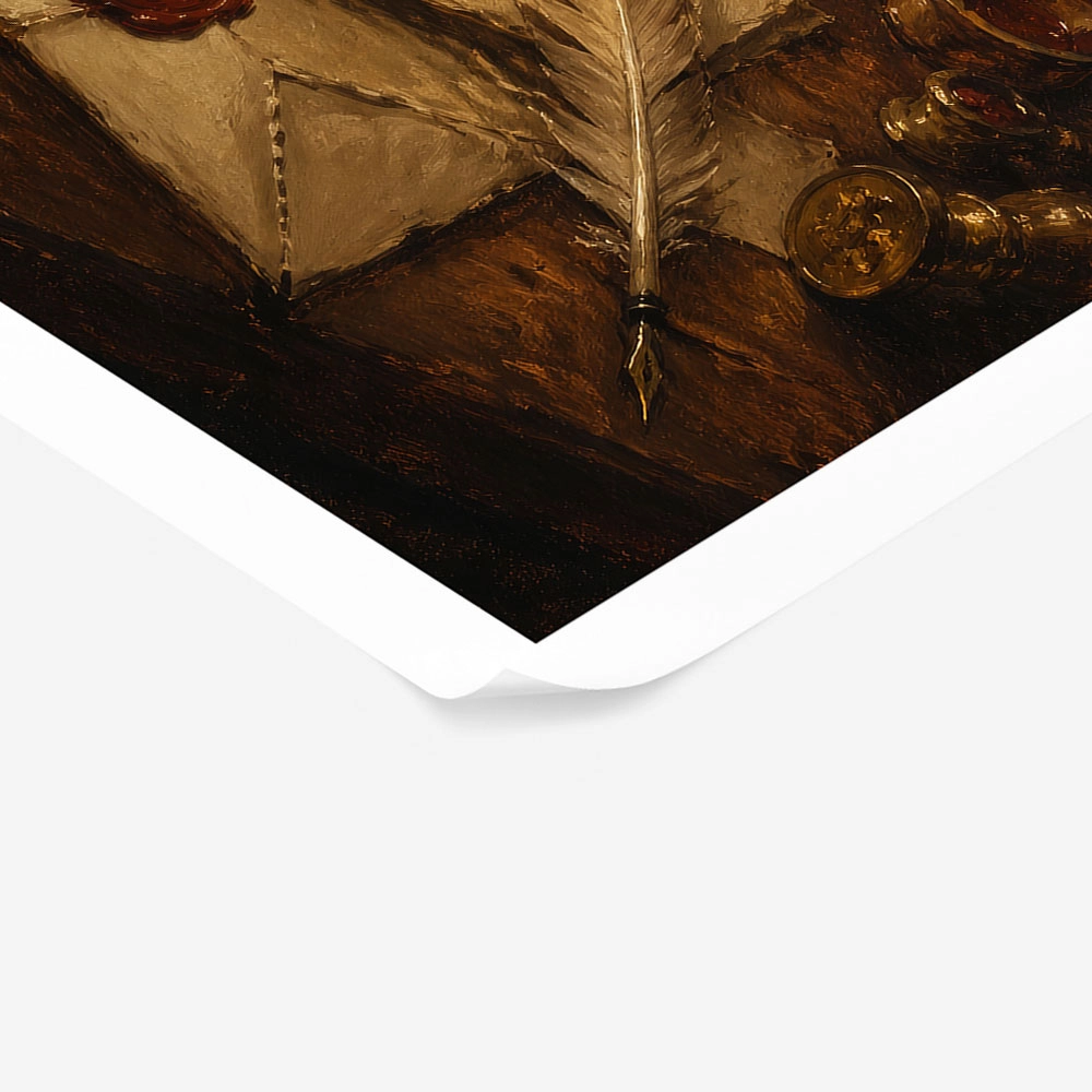 Poster VINTAGE DARK ACADEMIA LETTERS