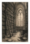 Poster VINTAGE DARK ACADEMIA LIBRARY 2