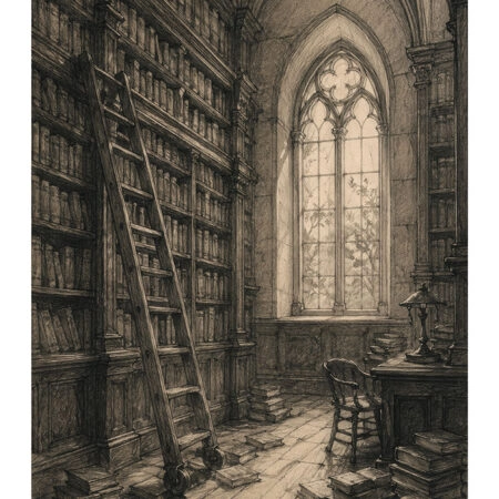 Poster VINTAGE DARK ACADEMIA LIBRARY 2 -  Sticky 2