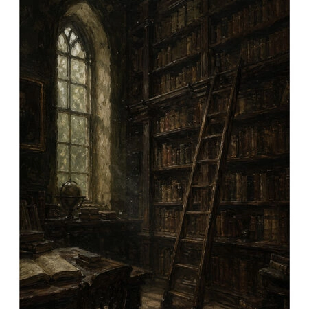Poster VINTAGE DARK ACADEMIA LIBRARY -  Sticky 2