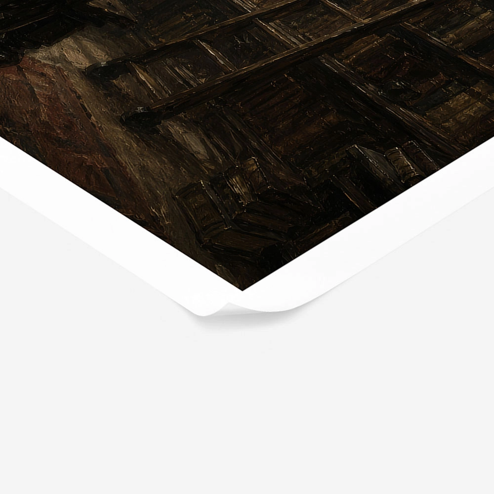 Poster VINTAGE DARK ACADEMIA LIBRARY