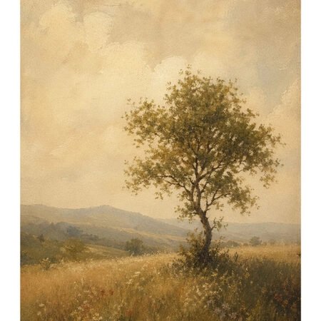 Poster VINTAGE DARK ACADEMIA LONE TREE 2 -  Sticky 2
