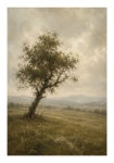 Poster VINTAGE DARK ACADEMIA LONE TREE 3