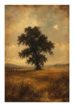 Poster VINTAGE DARK ACADEMIA LONE TREE