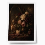 Poster VINTAGE DARK ACADEMIA MIRROR AND ROSES