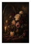 Poster VINTAGE DARK ACADEMIA MIRROR AND ROSES