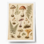 Poster VINTAGE DARK ACADEMIA MUSHROOMS